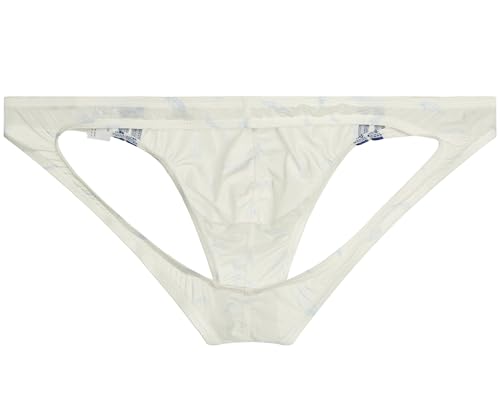 [ジーステーション] SP5生地 サイドライン Oバック Yバック プリント 光沢 立体縫製 フルバック シースルー ビキニ メンズ 男性下着 セクシー 花柄 桜 星 星柄 羽 男性下着 - 画像3