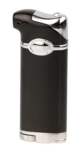 JEAN CLAUDE Briquet à pipe Douglas noir mat Avec presse-pipe et goupille.