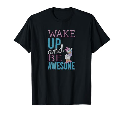T-shirt Disney Daisy pour femme en coton imprimé col rond multicolore