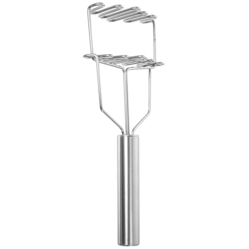 MOLUCKFU Prensa de Patatas Manual de Acero Inoxidable Diseño Ondulado para Fácil Prensado Tamaño Compacto Utensilio de Cocina Adecuado para Uso Doméstico y Restaurantes 1 Unidad