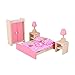 Toyvian Conjunto de Muebles de casa de muñecas de Madera Mini Muebles Accesorios de Fotos Muebles de Juguete Miniatura para niños jardín de Infantes Dormitorio de niños