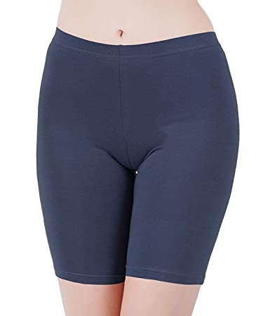 Image of R LON Cotton Lycra Tight Fit Stretchable Cycling Shorts Womens | Shorties for Active wear /Exercise /Workout /Yoga /Gym /Cycle /Running