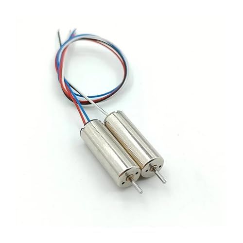 Hookurity 2 Motores sin núcleo 720 de 7 mm x 20 mm, con Copa Hueca, ultraalta Velocidad, 50000 RPM, CC 3,7 V