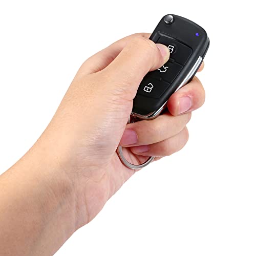 Kit de cierre centralizado remoto universal para automóvil de 12 V de entrada sin llave para todo tipo de automóviles con 4 actuadores de cerradura de puerta, 2 controles