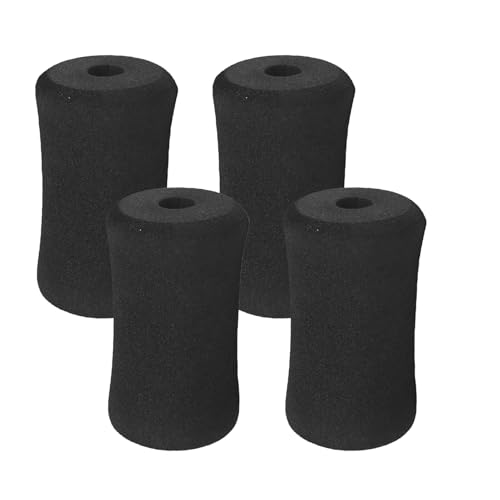 Rodillo De Espuma Para Entrenamiento Muscular - Juego De 4 Rodillos Con Barra Negros | Home Fitness Accesorios Para Entrenamiento, Recuperación Muscular, Yoga, Gimnasio, Fisioterapia Rehabilitación