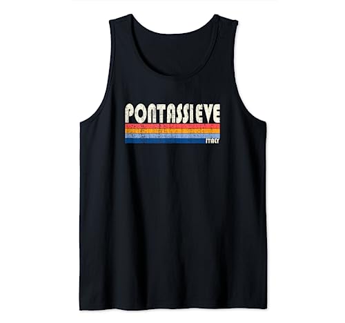 Mostra il tuo amore per Pontassieve, Italia con questo design alla moda retrò della città! Questo design presenta il nome della città in un carattere fresco con sottolineatura a strisce colorate. Il look invecchiato gli conferisce un tocco classico vintage che tutti ameranno.