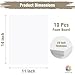 Mat Board Center, Pack of 10 Acid-Free Foam Boards, 11x14 inch White Foam Boards, 1/8