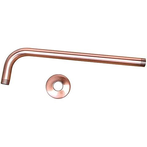 FUYIOCN 400mm Messing Brausearm Duscharm aus Kupfer 1/2 zoll Wandarm fur Duschkopf Regenduschkopf Cover