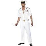 top gun kostüm damen xs Größe: M (48/50) NET TOYS Pilotenkostüm Top Gun weiß M 48/50 Kostüm Fliegerkostüm Pilot Uniform Anzug Outfit Verkleidung