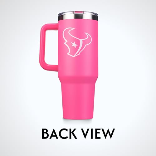 Image of The Memory Company Officially Licensed NFL - Houston Texans 40oz Pink Game Day Tumbler with Team Logo
