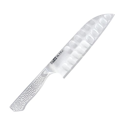 Glestain Gresten 817TM Santoku Kitchen Knife with Stainless Steel Handle