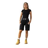 SITE KING Womens Cargo Work Shorts (Black, 16)