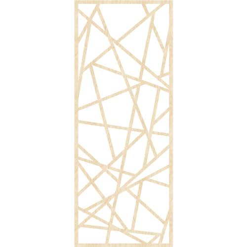 Image of Conway Decorative Pierced Fretwork Wood Wall Panels, 21 3 /8 inchW x 54 3 /8 inchH x 1 /4 inchT, Birch