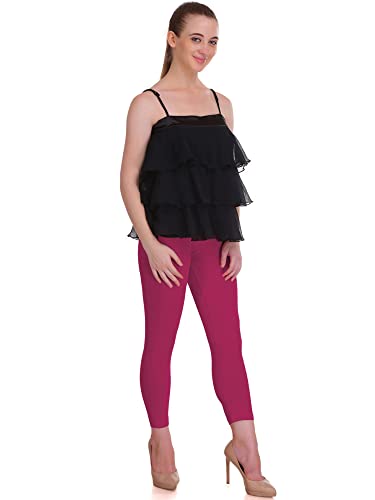 Image of Saundarya Calf Length Leggings for Women Sizes: Small Size (S /M) for 26-30 inches Waist, Regular Size (L /XL) for 30-36 inches Waist and Plus Size (2XL /3XL) for 36-40 inches Waist
