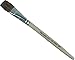 GORDON BRUSH 0790-00075 Camel Luster Glaze Artist Brush, 3/4", Unvarnished Natural Wood Handle