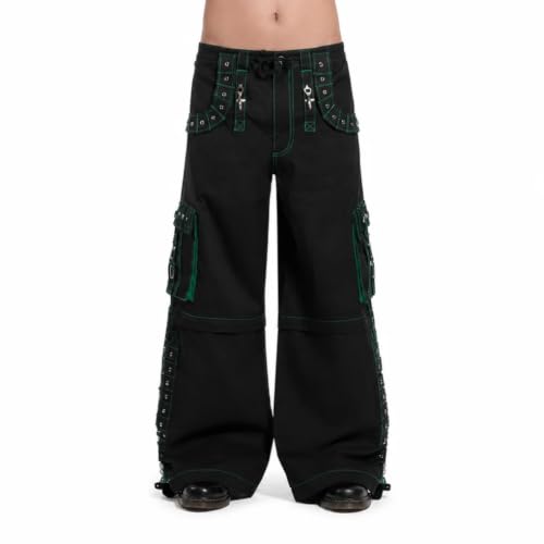 Gothic Threads Men's Black Bondage Pants Alternative Punk Rock Emo