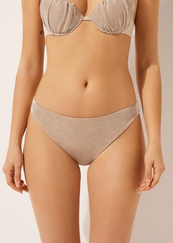 Woman's Swimsuit Bottoms Golden Glitter2