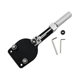 HEIBTENY Aluminium-Rennradadapter für Thrustmaster T300, T500, TS-PC, TX, Simulator-Halterung, stabiler Gaming-Lenkradsockel, Schwarz