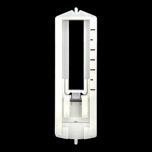 Image of ZENITH Buttonholer White 4 Step Pressure Foot Snap on Type for Automatic Electric Low Shank Sewing Machines Suitable for Usha Janome Brother Singer etc Steel Finish (Buttonholer White 4 Step)