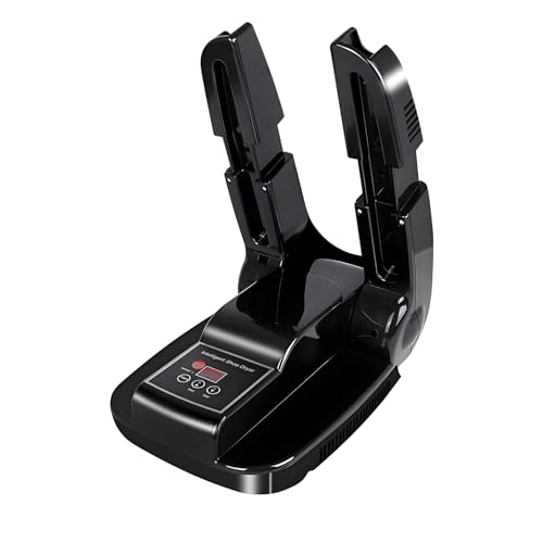 Secador de botas e sapatos, secador de luvas, prateleira ajustável portátil, temporizador, design dobrável, secagem rápida para sapatos, luvas, chapéus, meias secador de botas e sapatos