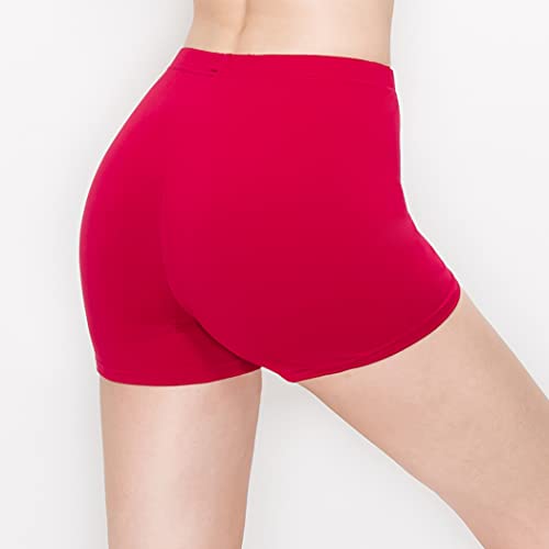 Image of ALWAYS Faux Leather Shorts - High Waist Active Stretch Yoga Short Pants for Women