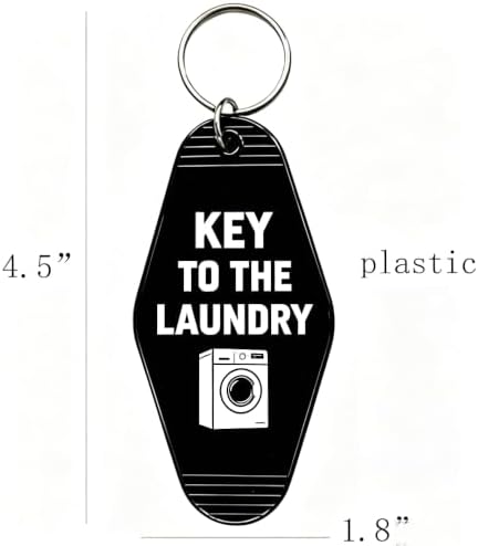 Key To The Laundry Keychain, Keychain for Home Apartment Key Organizer, Funny Housewarming Gift image 4
