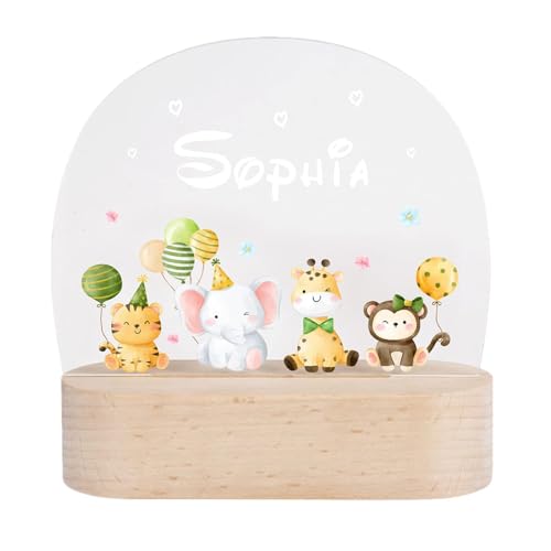S SUNINESS Nachtlampe für Kinderzimmer Nachtlicht Baby Geburtstagsgeschenke Weihnachtsgeschenke Geschenke Zur Geburt(Tiere)