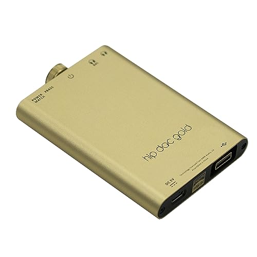 Image of iFi Hip-dac2 Gold Edition - Portable Balanced DAC Headphone Amplifier for Android, iPhone with USB Input Only /Outputs: 3.5mm Unbalanced / 4.4mm Balanced - MQA Decoder