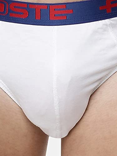 Image of RAMRAJ COTTON Men Pack Of 4 Solid Cotton Briefs | Soft Stretch Outer Elastic Waistband | Comfortable Daily Innerwear