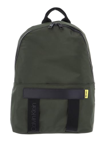 Sac à dos Calvin Klein Nastro Logo étanche kaki foncé grand compartiment ordinateur
