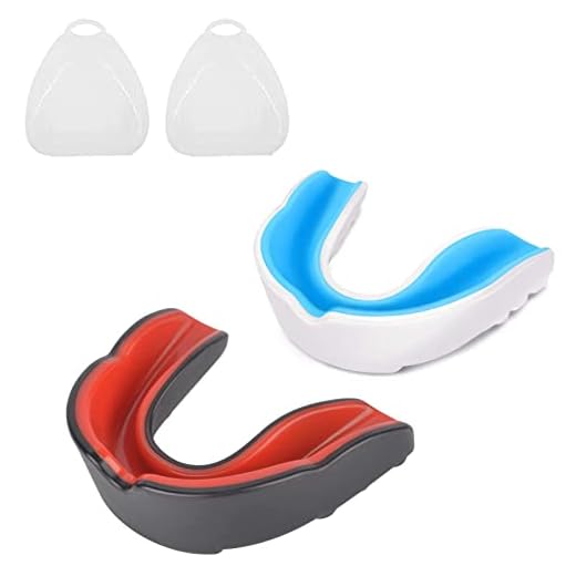 2 Stück Sport Mundschutz für Erwachsene Kinder Zahnschutz mit tragbar Hygienebox, leicht anpassbar Sport Zahnschutz Sportmundschutz für Boxen, MMA, Kampfsport, Hockey, Football, Rugby