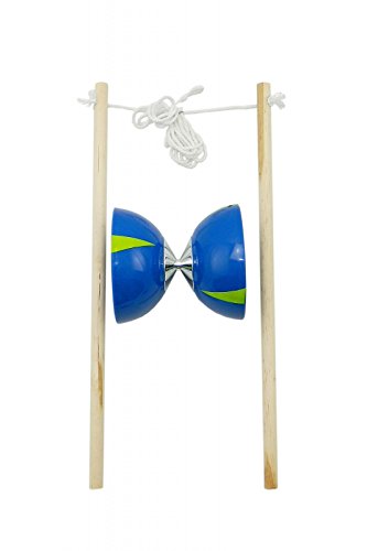 Best Sporting Diabolo Set, High-Quality Diabolo Juggling Set, Juggling Game in Blue and Green, Diabolo Juggling Set for Children and Adults, Diabolo Game for Juggling Learning