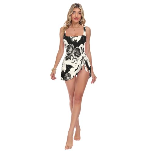 Maillot de bain une pièce haut de gamme à jupe amovible femme