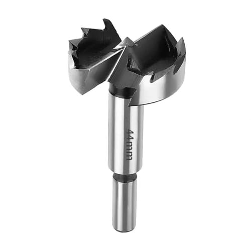 SUQIN Professional ForstnerBohrer Ø44MM,Flach Flügelbohrer Astlochbohrer Scharnierlochbohrer Topfbohrer Forstner Cutter mit Rundschaft Zum Bohren In Holz, Sperrholz,Kunststoff