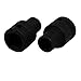 Aexit 1/2-inch Square Hand Operated Tools Hole 10mm Inner Hex CR-V Steel Black Impact Socket 2pcs Model:95as324qo139