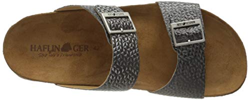 Image of HAFLINGER Andrea Elegant Leather Sandals with Rubber Sole and Cork Latex Footbed Unisex