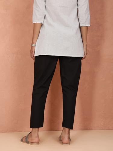 Image of TWIN BIRDS Women Cotton Kurti Pants | Straight Fit Ethnic Daily Trousers