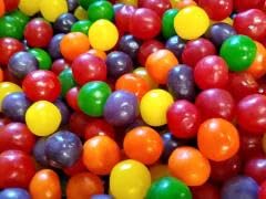 BR CART Fruit Balls Candy | Mixed Fruit Goli |Colourful Khatti Mithi Flavours Orange, Kachi Kerry, Mango, Litchi, Guava Flavor For Cake Decoration Eating All fruits flavour Candy (200 gm) 1