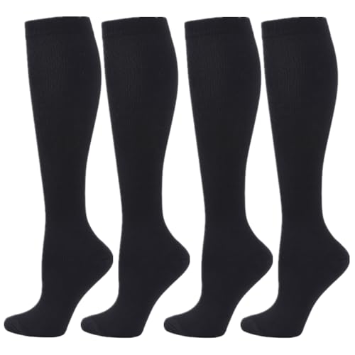 Zingso Compression Socks for Women Men, 2/3/4/6 Pairs 20-25mmHg Knee High Socks Compression Stockings for Sport, Athletic, Edema, Diabetic, Varicose Veins, Travel, Pregnancy, Nursing