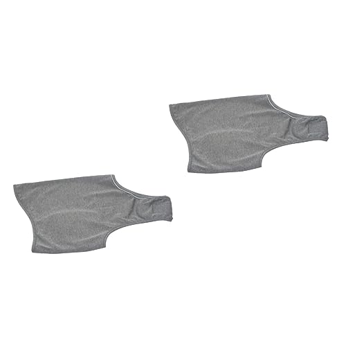 Didiseaon 2pcs Pet Dog Coat Weatherproof Large Size Fleece Dog Jacket Easy-on Stickers Emotional Calming Vest