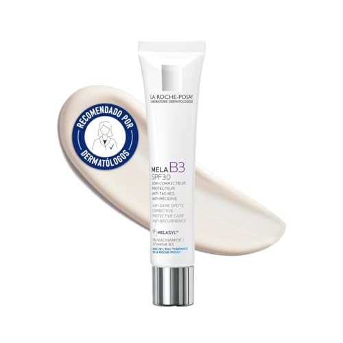 La Roche Posay Crema Despigmentante Intensiva, Fotoprotección SPF30, Intercepta el Exceso de Melanina, Efecto Glow Instantáneo, Fórmula con Melasyl y Niacinamida, Mela B3 Nueva, 40 ml