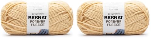 Image of Bernat Forever Fleece Yarn, 2 Pack, Chamomile