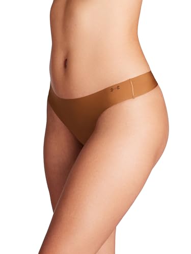 Image of Under Armour Women's 3-pack Pure Stretch No Show Thong Underwear, All-day Comfort & Ultra-soft Fit