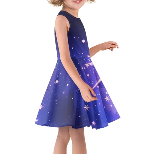 Kids Casual Dress for Girls Cute Outfits Sleeveless Clothes Size 3-163