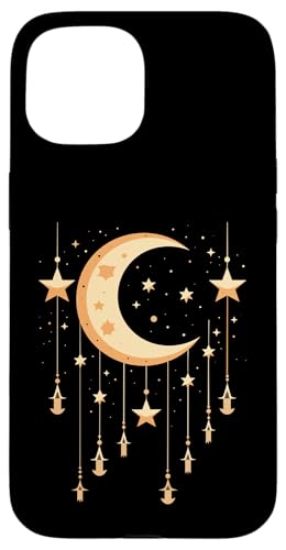 Galaxy Night Sky Moon Lunar Stars Love X}zP[X iPhone 15 p