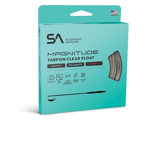SA Magnitude Smooth Tarpon 12' Clear Float TIP WF-11-F Sand/Clear