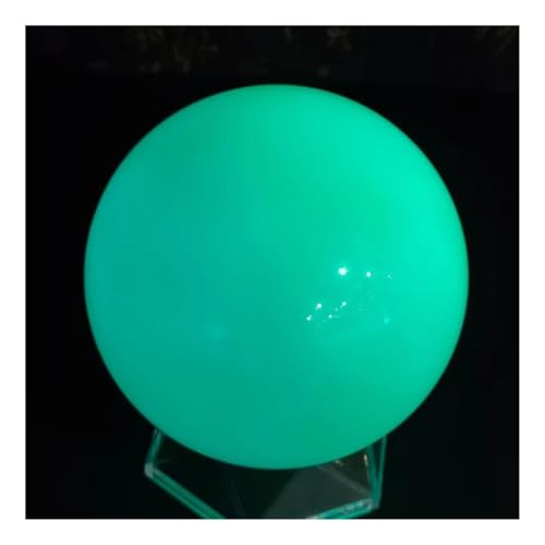 Image of YLQUXEUV 6cm Green Glow in the dark Calcite Glow In Luminous Crystal Ball The Dark Stone Ball Sphere 1pcs