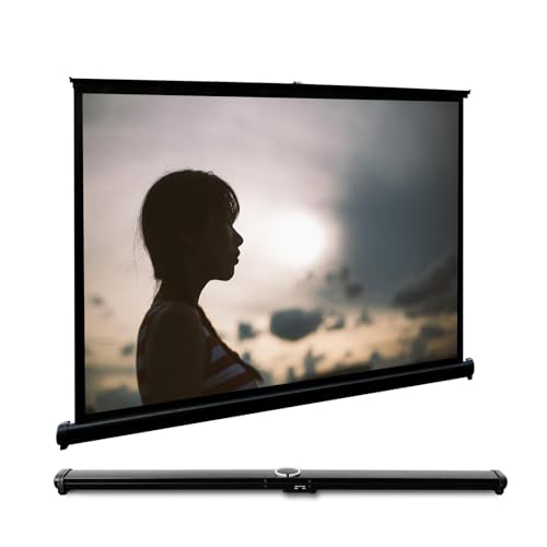 Pantalla de proyección manual 50" 16:9 portátil miniatura 1