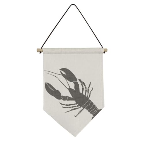 Bannière crevettes noires no/no habiller un mur vide sans faire de trou