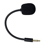 SPTSSWET Replacement Microphone Compatible with Razer Kaira Pro Wireless Gaming Headset Detachable Game Mic Boom Professional Clear Crystal Sound Noise Isolation Mic with Windscreen,3.5mm Black